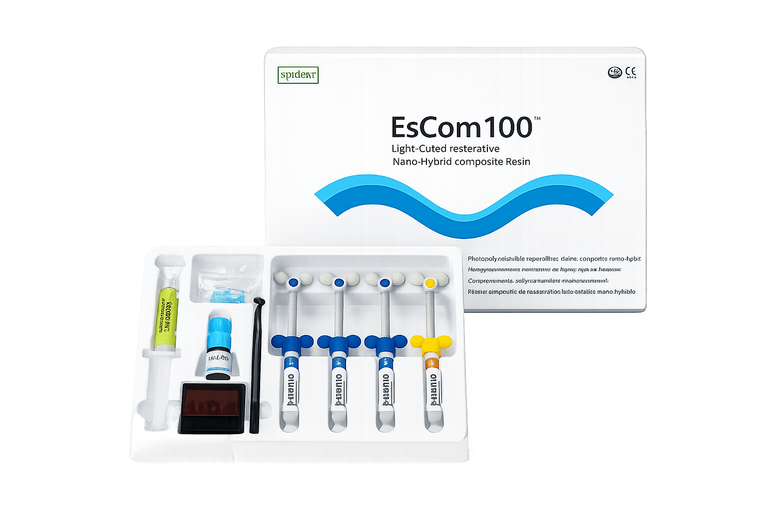Spident EsCom 100 / 250 Nano-Hybrid Composite Syringe 4g