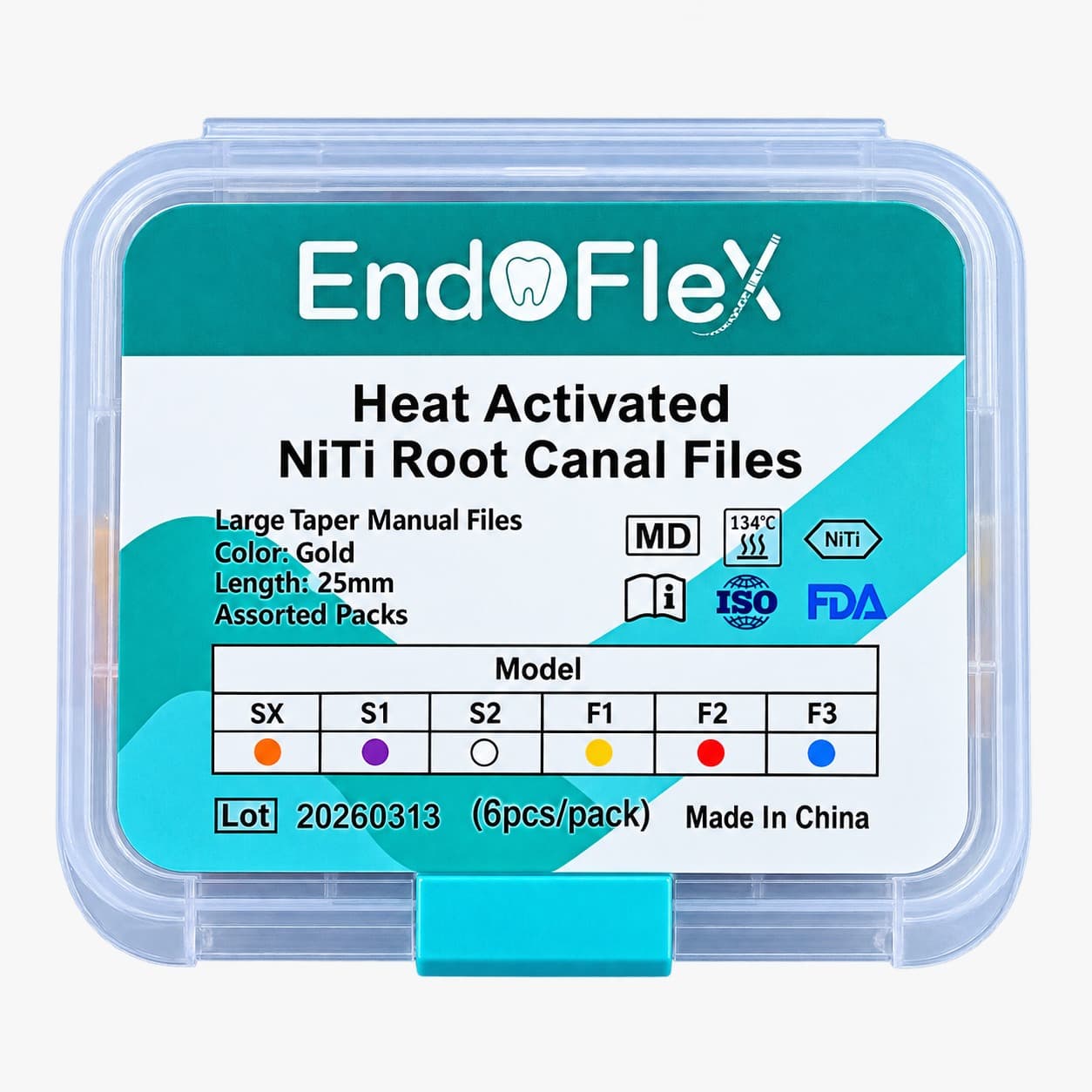 Gold Rotary Niti Endodontic Files (Assorted SX-F3)