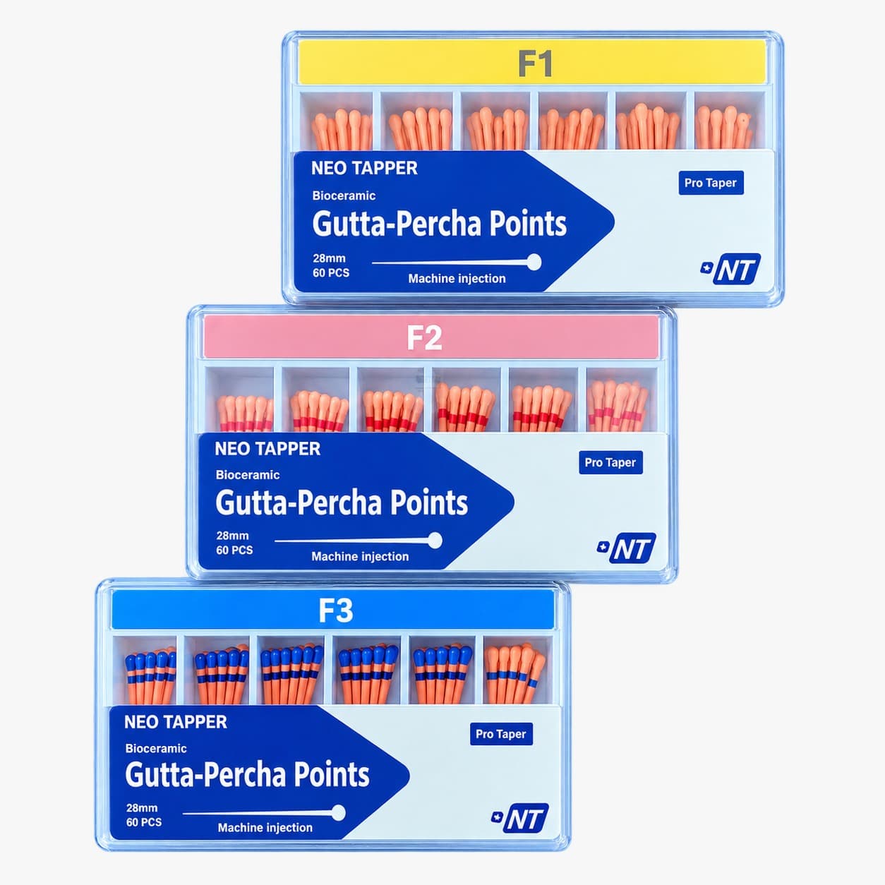 Gold Rotary Niti Endodontic Files (Assorted SX-F3)
